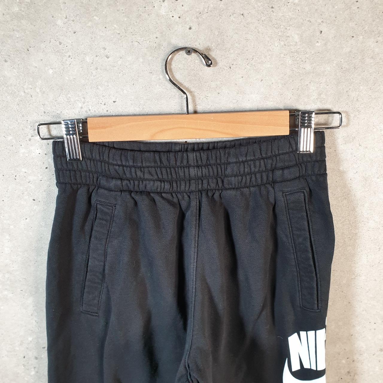 Vintage Nike Club Sweatpant Joggers Womens Large Black Swoosh Sports Tracksuit Big Fish Vintage