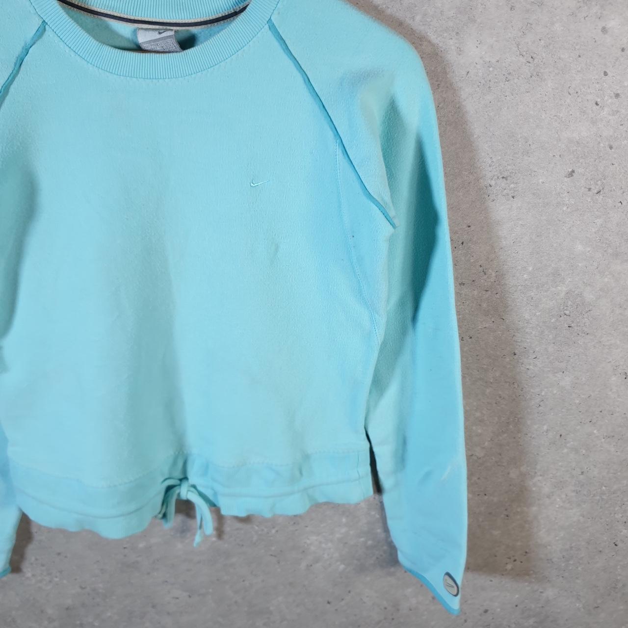 Vintage Nike 90s Embroidered Sweatshirt Womens Large Blue Swoosh Y2K Pullover