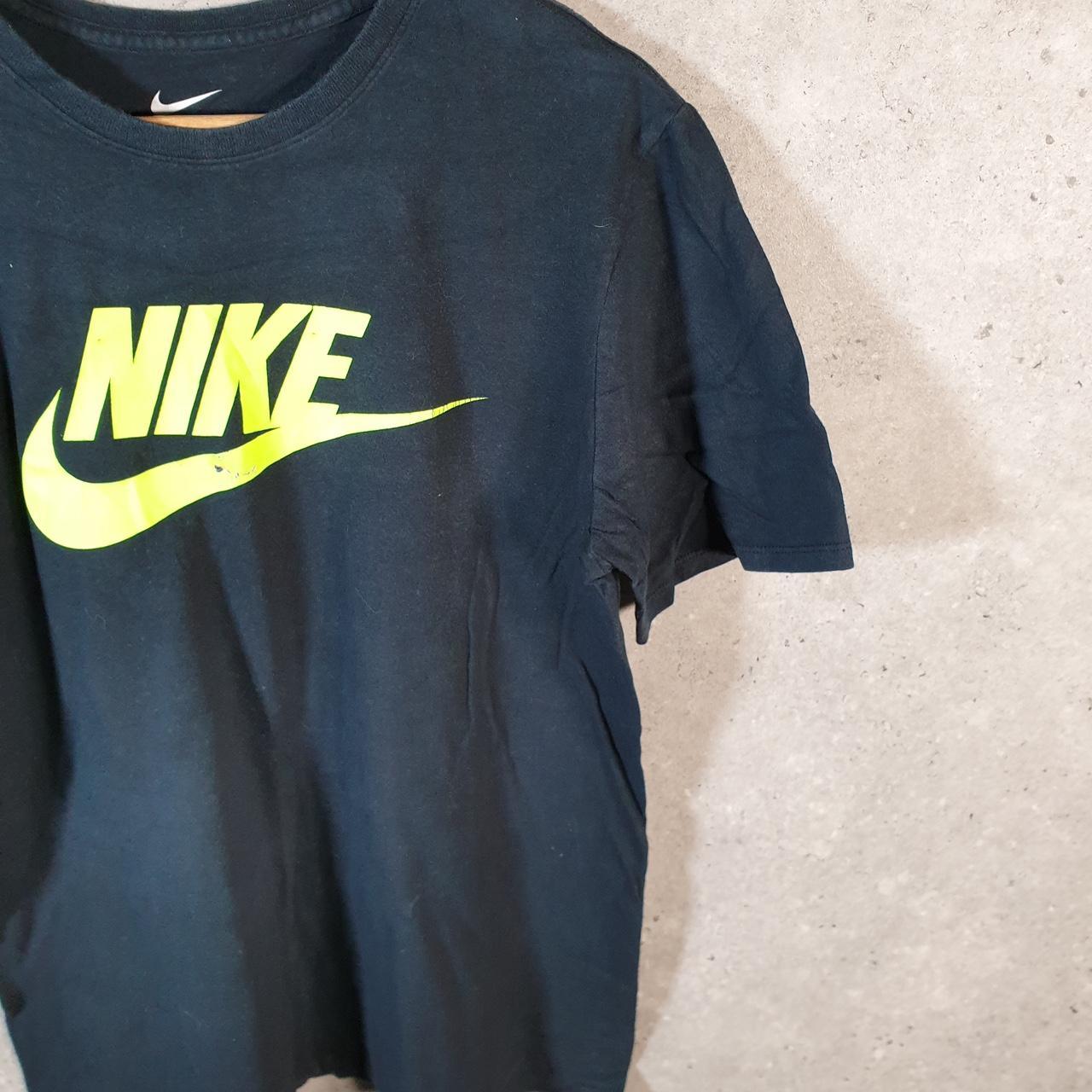 Vintage Nike Spellout Club T Shirt Men’s M Black Logo Swoosh Athletic