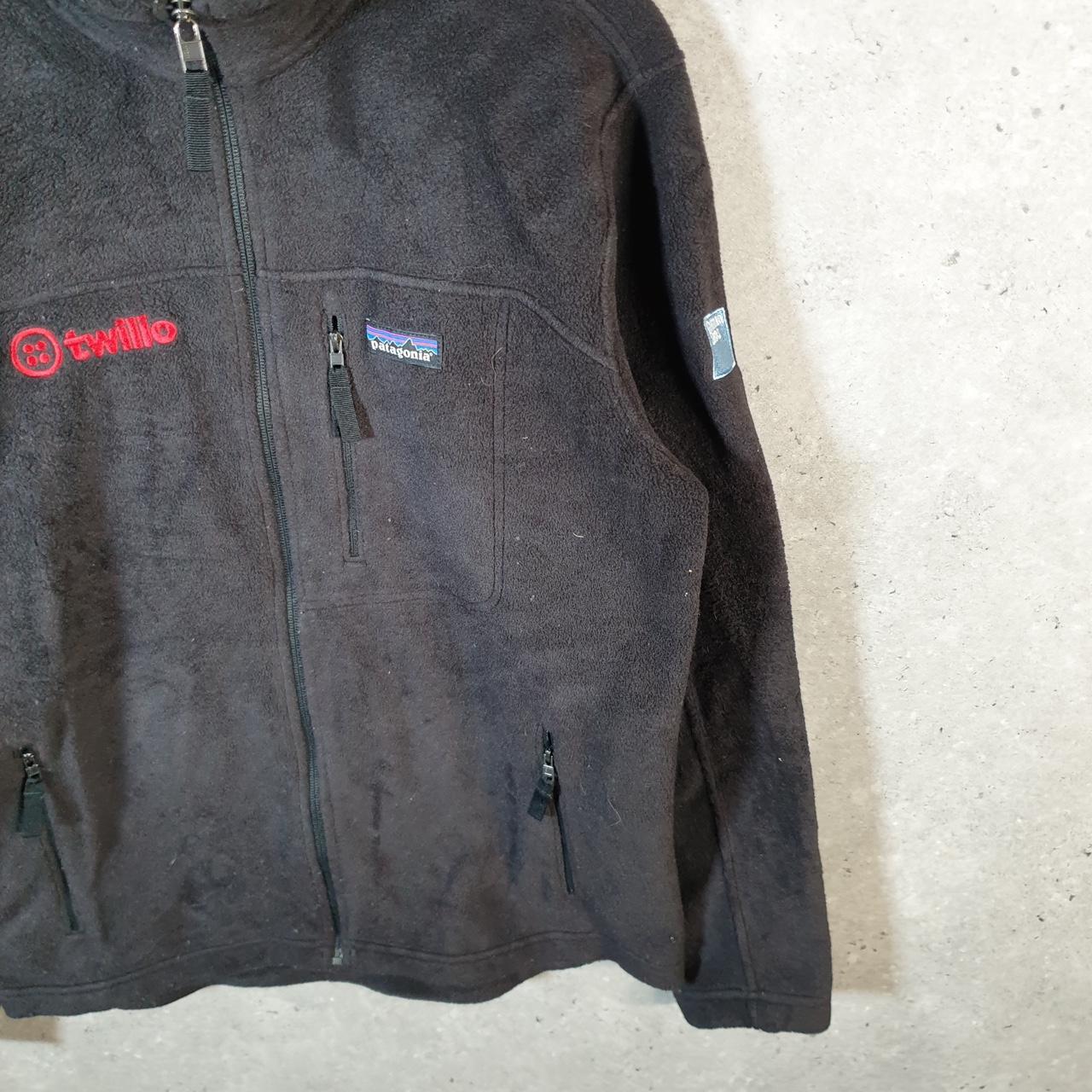 Vintage Patagonia Synchla Sweater Fleece Full Zip Sweatshirt Mens Small Black