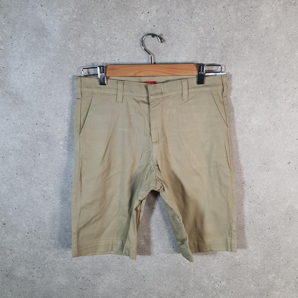 Vintage Dickies Baggy Chino Shorts Jorts Cargo Womens W28 Brown Classic Fit