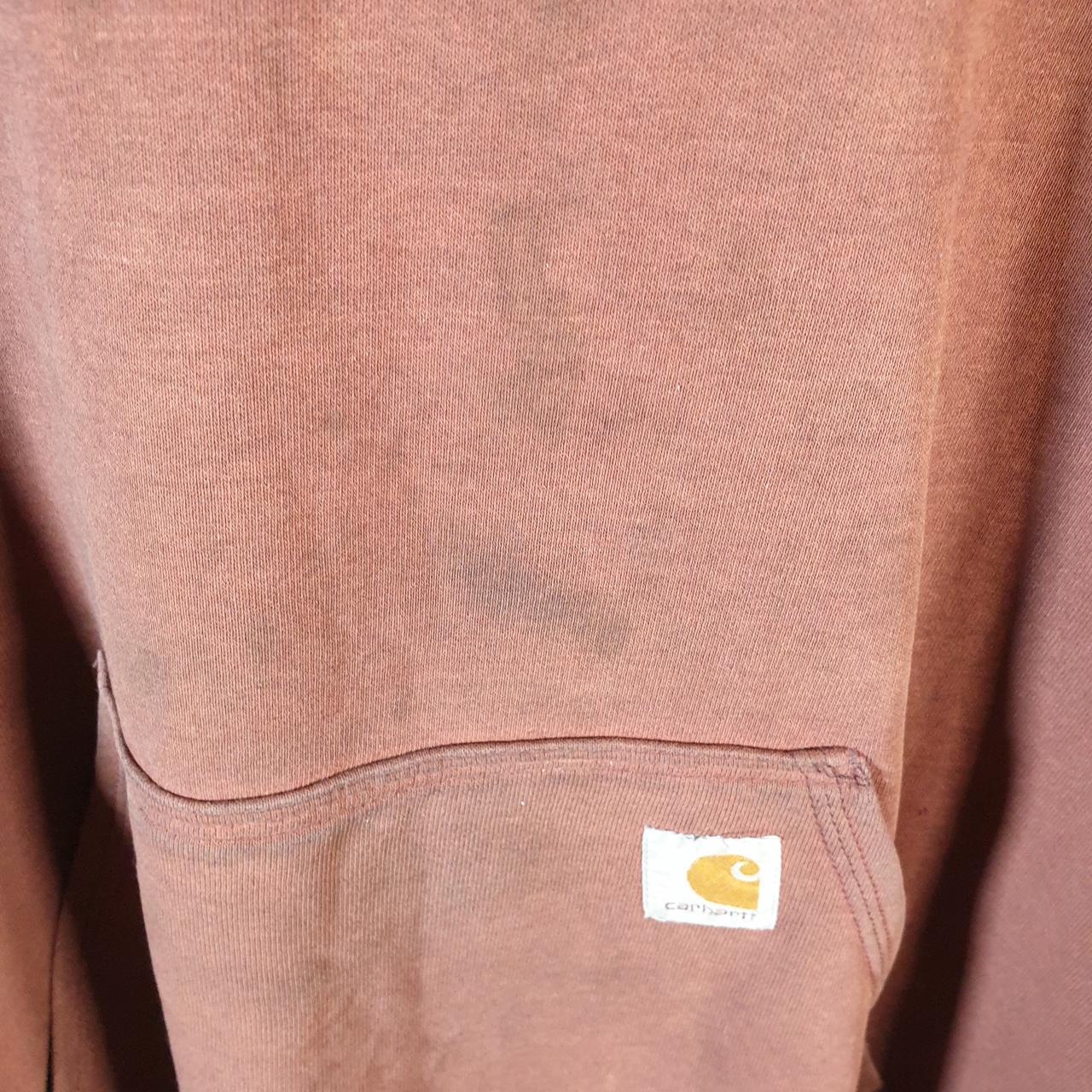 Vintage Carhartt Hoodie Mens XL Burgundy Pullover Blank USA Original Fit