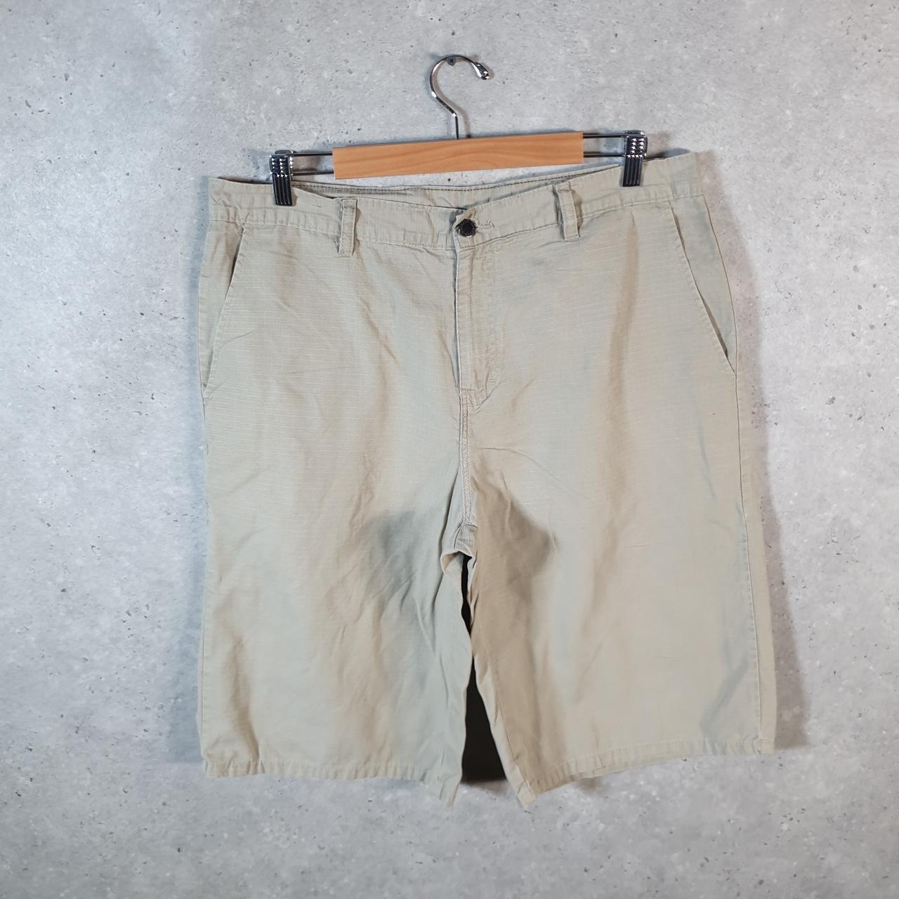 Vintage Dickies Baggy Chino Shorts Jorts Cargo Mens W34 Brown Loose Fit