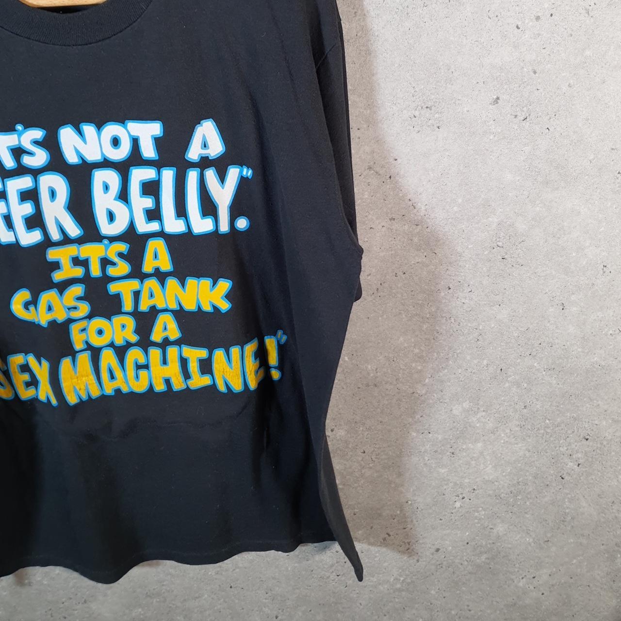 Vintage Jerzees Beer Belly 90s USA Single Stitch T Shirt Men’s XL Black