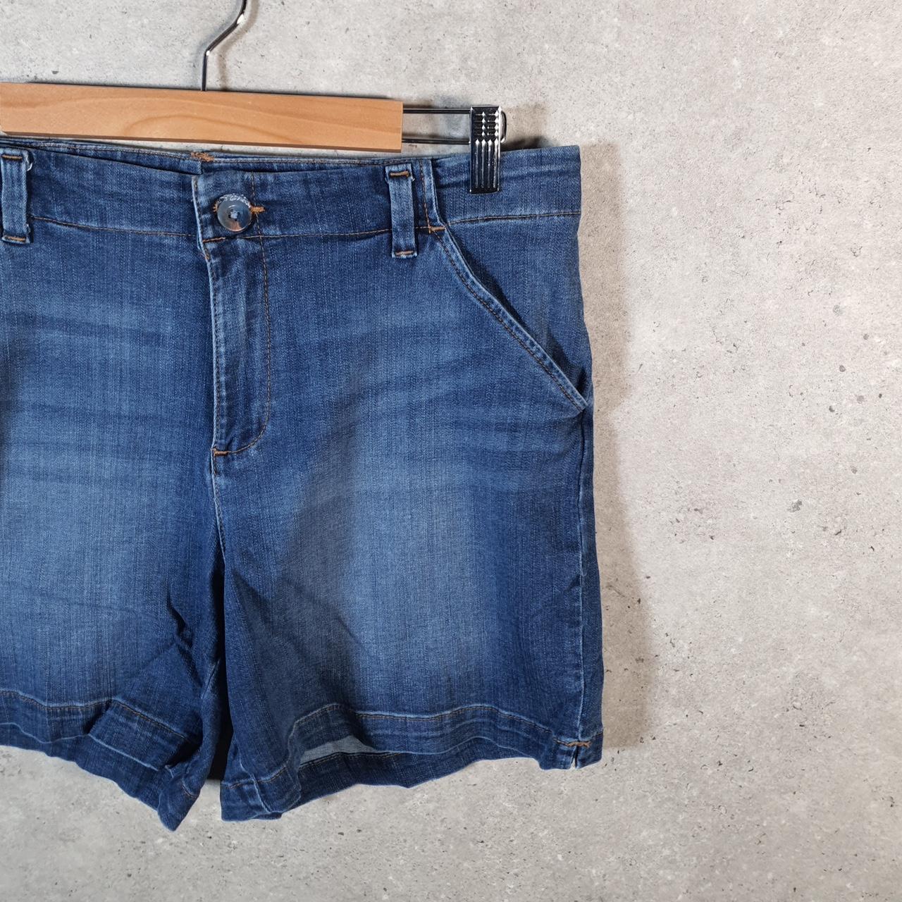 Vintage Lee Baggy Shorts Jorts Cargo Womens W32 Blue Denim Relaxed Cargo