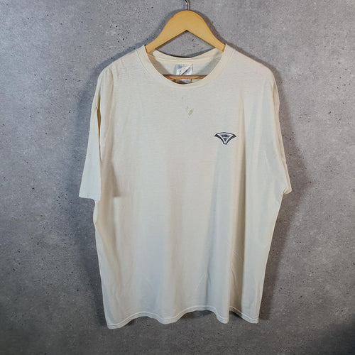 Vintage Adidas 90s Soccer Spellout T Shirt Men’s Large White Three Stripes Logo Athletic