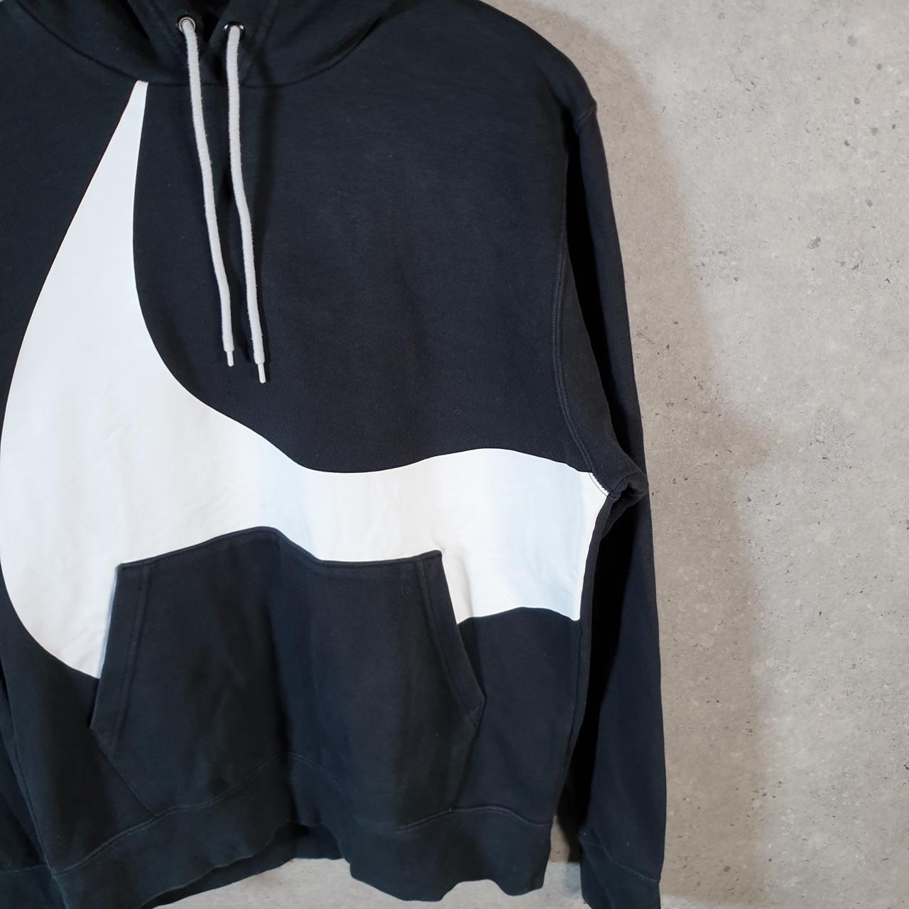 Vintage Nike Big Print TM Hoodie Men’s Small Black Pullover