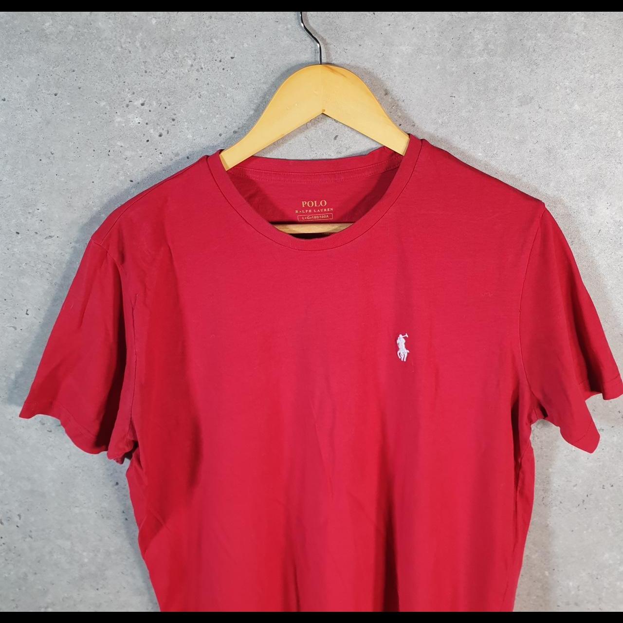 Vintage Ralph Lauren Polo Sport T Shirt Men’s Large Pink Classic Fit Embroidered Pony C8594