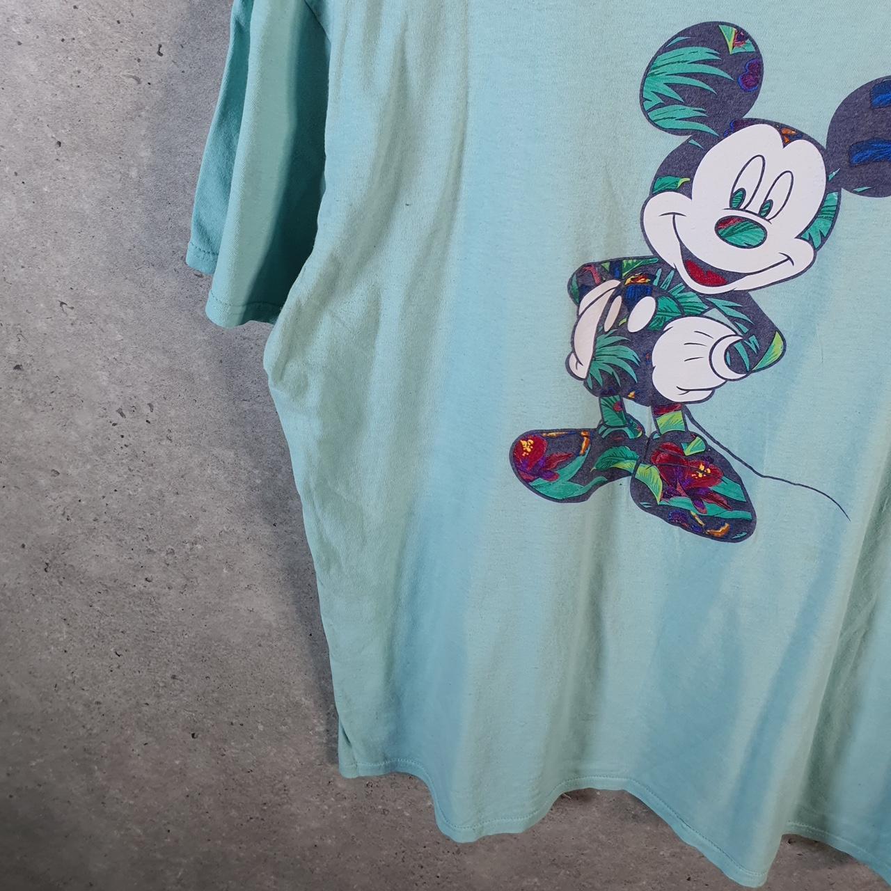 Vintage Disney Land Mickey Mouse T Shirt Men’s XL Blue Logo Graphic Cartoon