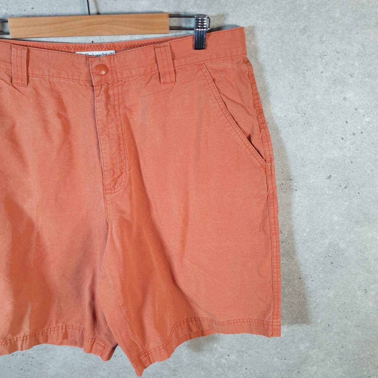 Vintage Columbia Performance Fishing Gear Shorts Men’s W36 Orange Athletic Hiking