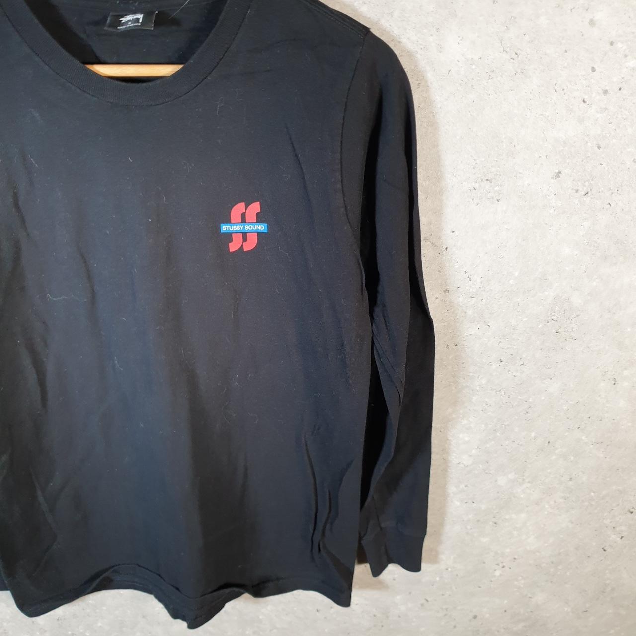 Vintage Stussy Sound System SSS T Shirt Men’s Small Black Graphic Long Sleeve