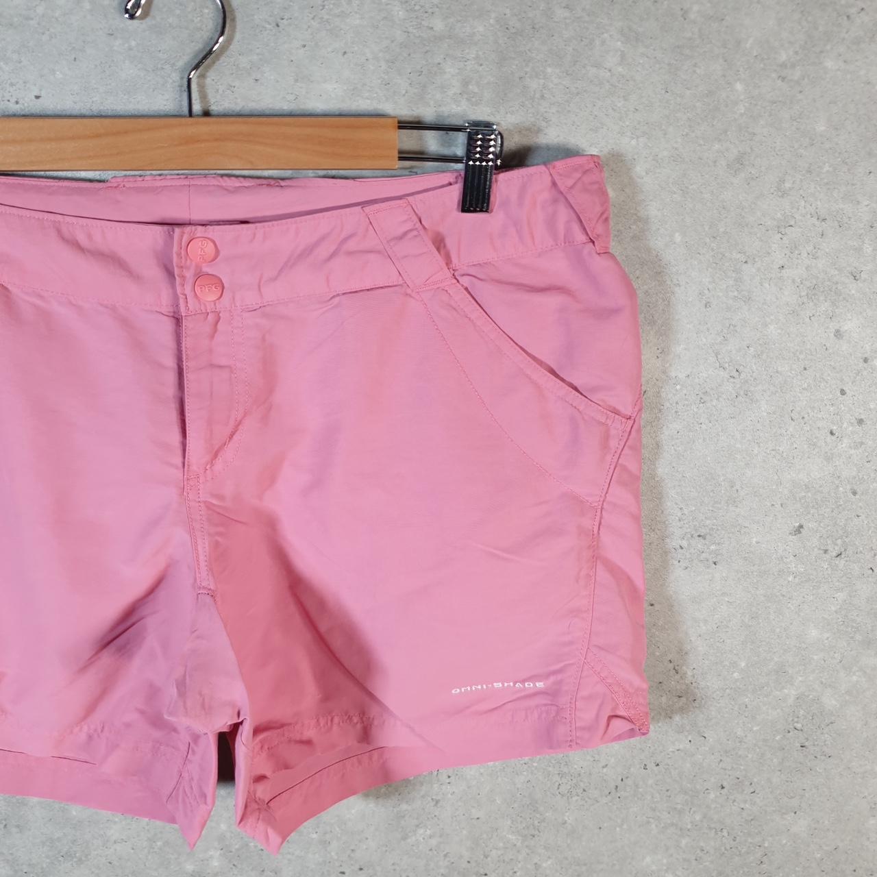 Vintage Columbia Performance Fishing Gear Shorts Womens XL Pink OmniShade