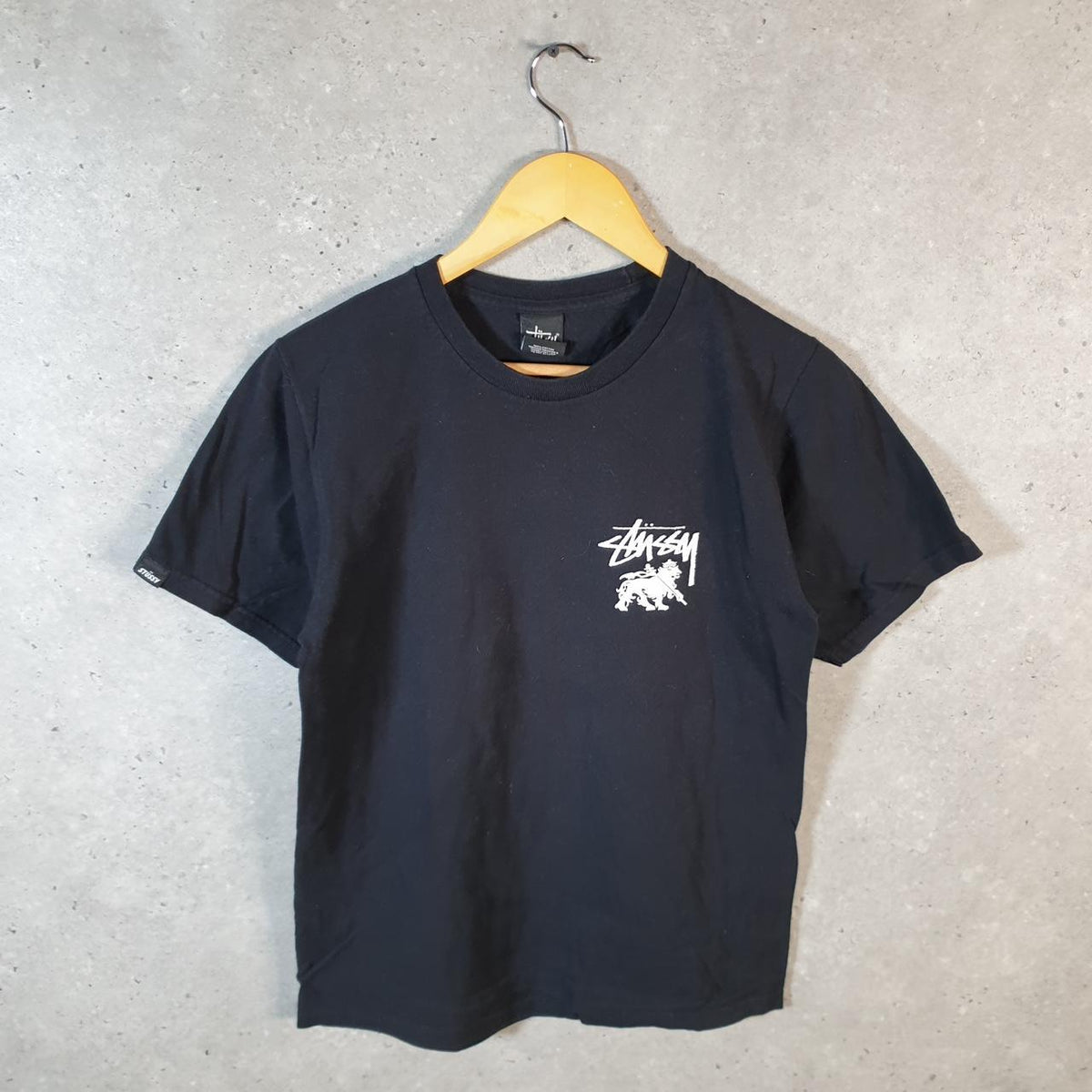 Vintage Stussy Jamaica T Shirt Men’s Small Black Graphic Short Sleeve