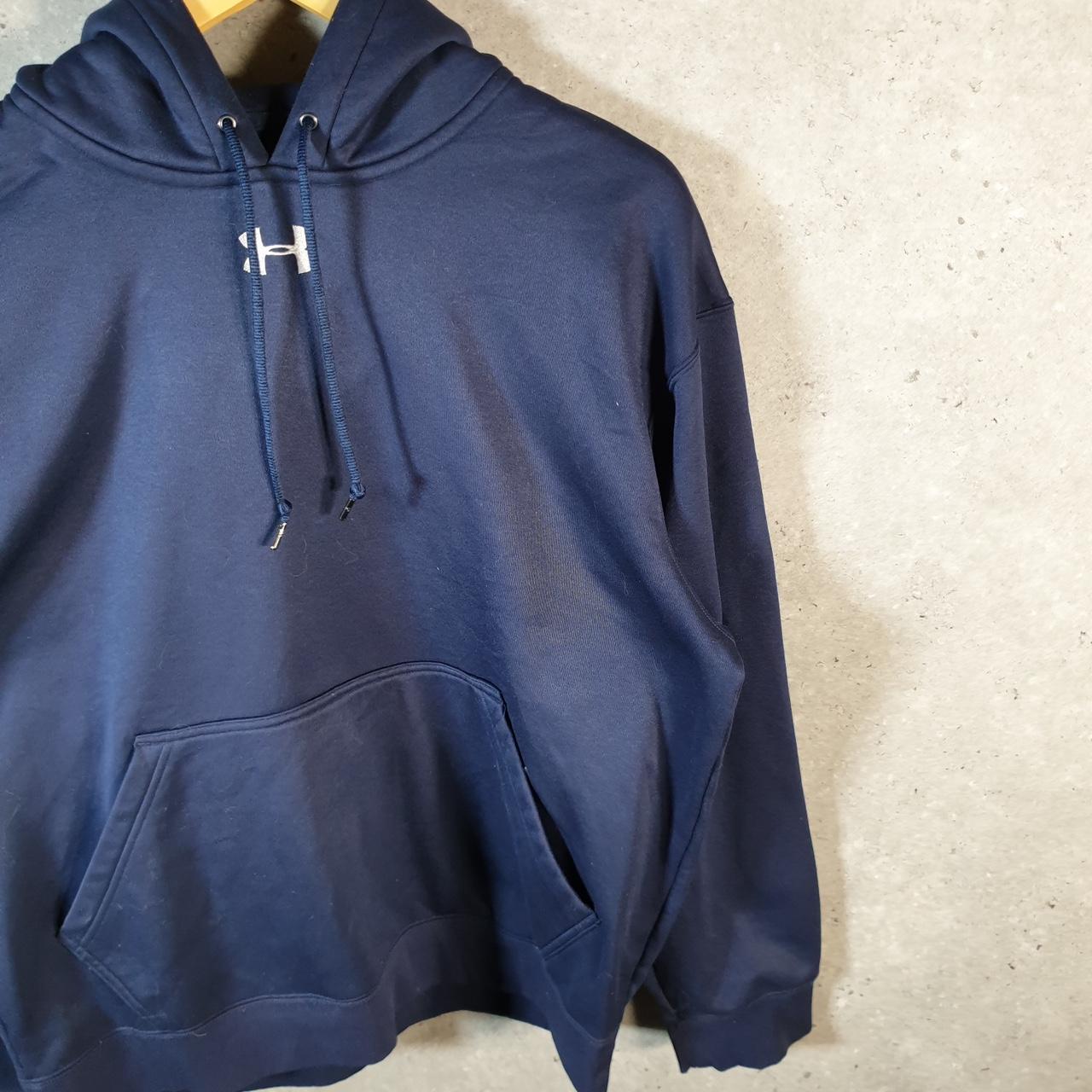 Vintage Under Armour Windbreaker Track Jacket Womens Large Navy Blue USA Pullover