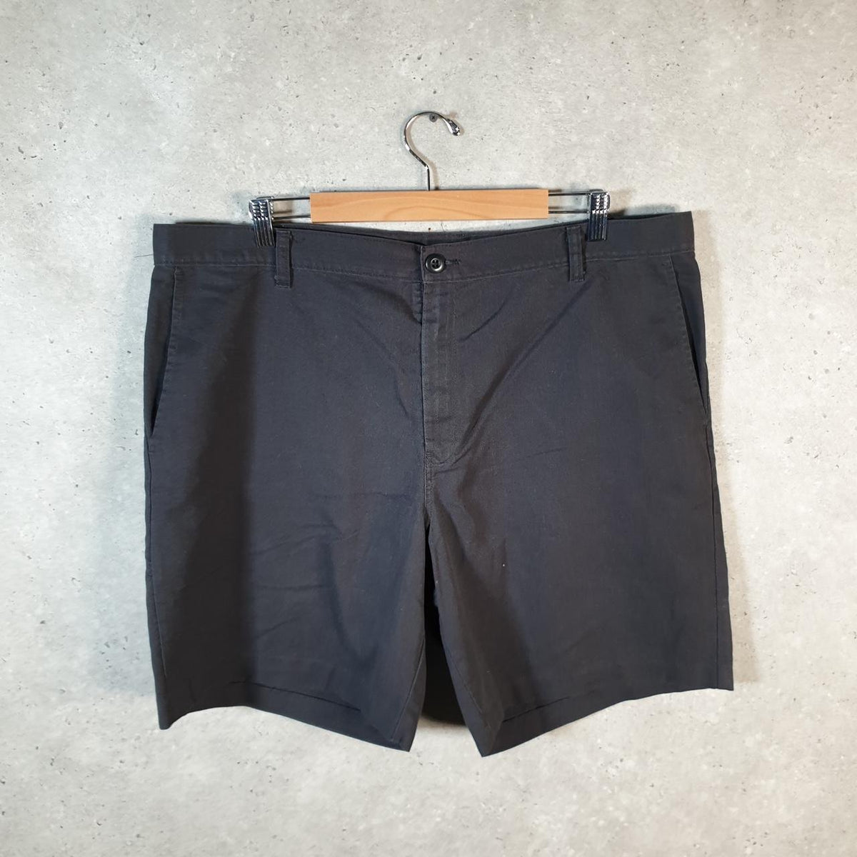 Vintage Dickies Baggy Chino Shorts Jorts Cargo Mens W40 Black Relaxed Fit