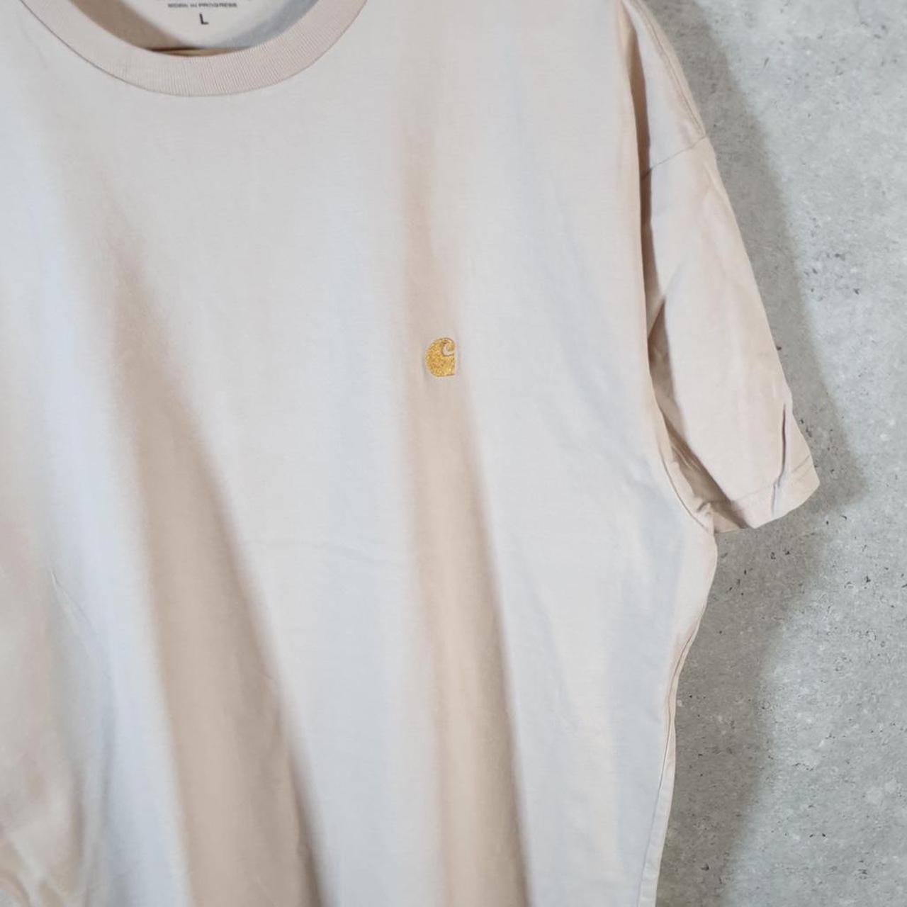 Vintage Carhartt Work In Progress WIP Chase T Shirt Men’s Large Pink Workwear Chore