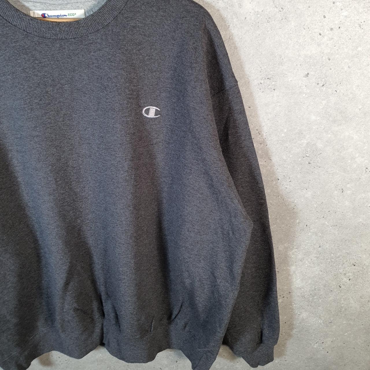 Vintage Champion Sweatshirt Men’s 2XL Grey USA Pullover Spellout Logo