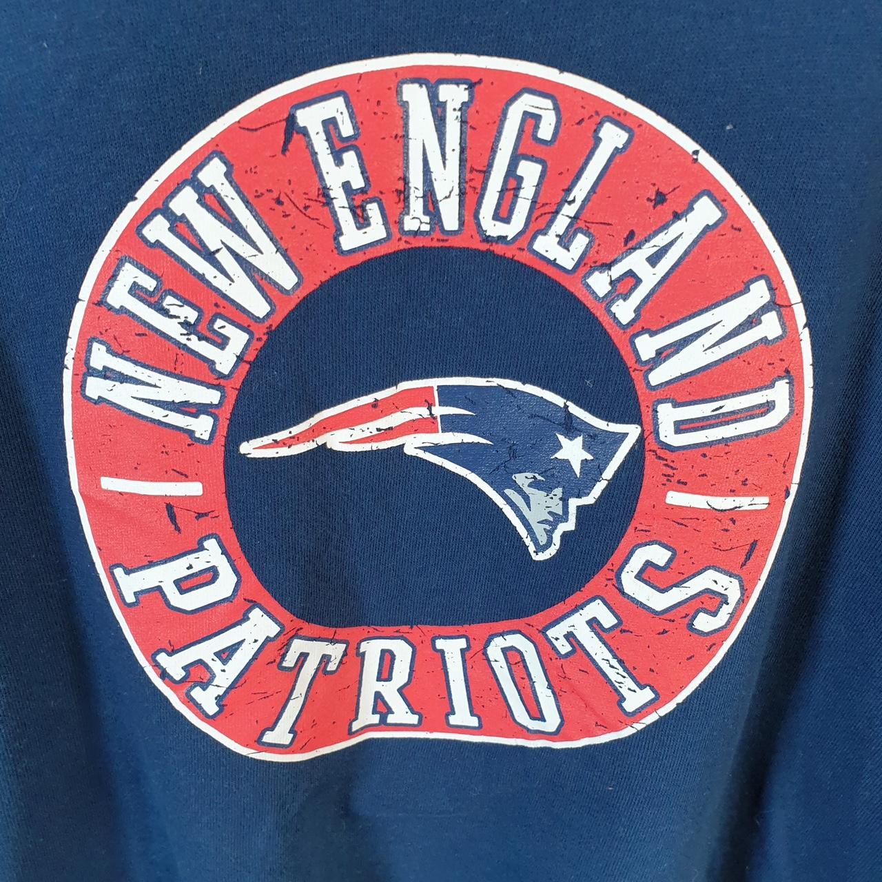 Vintage NFL New England Patriots Sweatshirt Womens XL Navy Blue USA Pro Sport Football