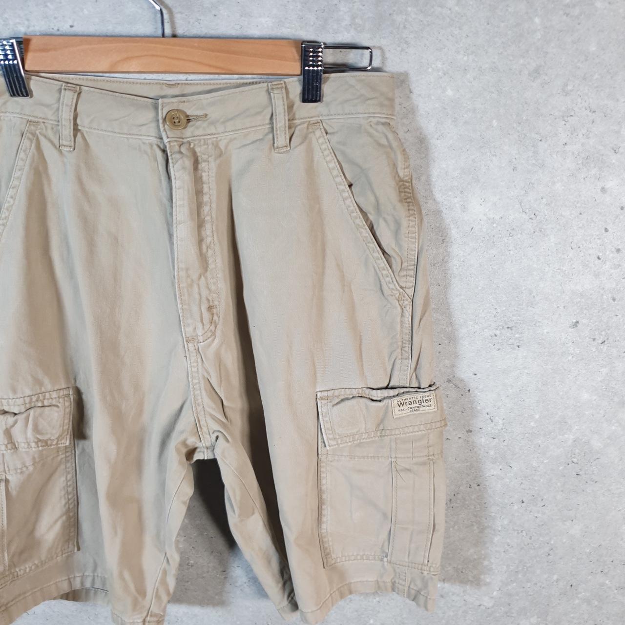 Vintage Wrangler Chino Shorts Jorts Cargo Men’s W30 Brown Baggy Cotton