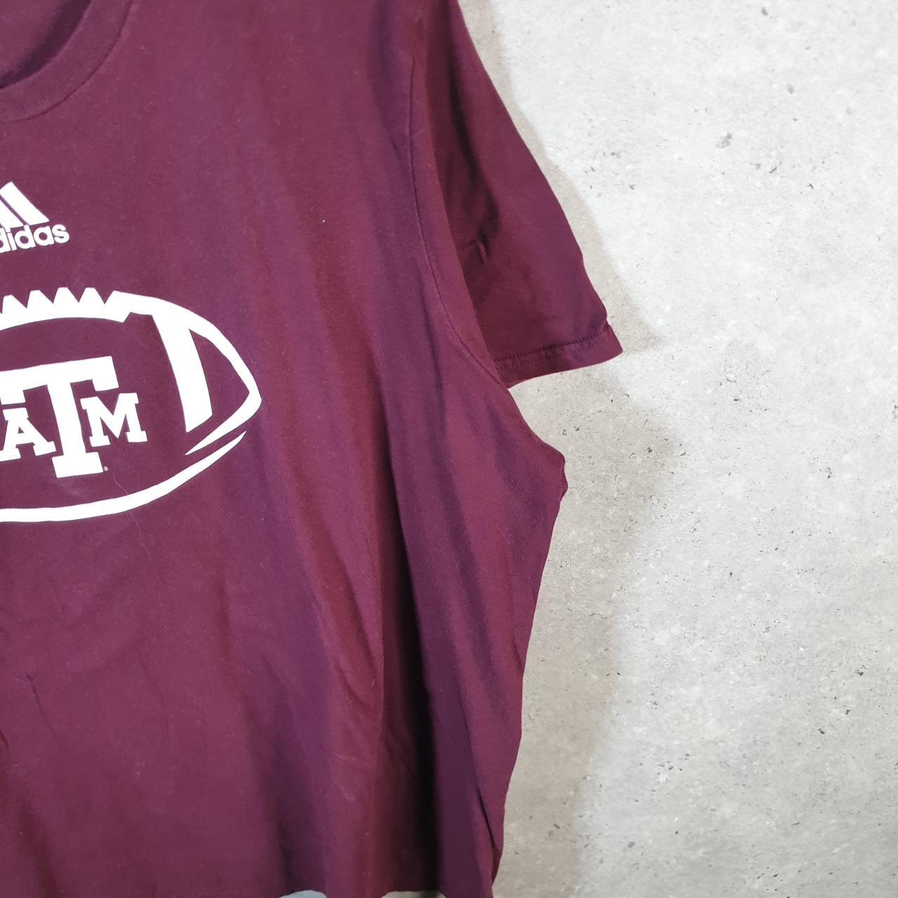 Vintage Adidas ATM Amplifier T Shirt Men’s 2XL Burgundy Red Three Stripes Logo Athletic