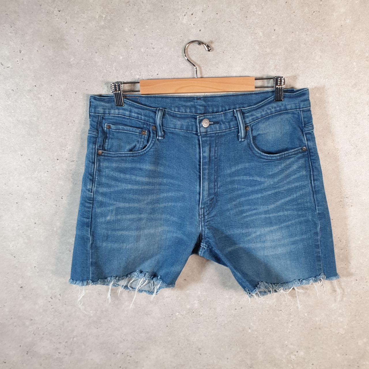 Vintage Levi’s 560 Cut off Shorts Jorts Cargo Men’s W34 Blue Relaxed Denim