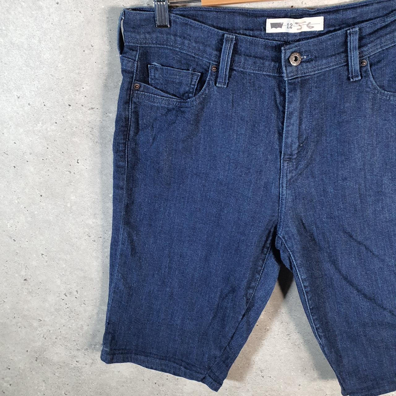 Vintage Levi’s Baggy Shorts Jorts Cargo Womens W31 Blue Relaxed Denim A5073