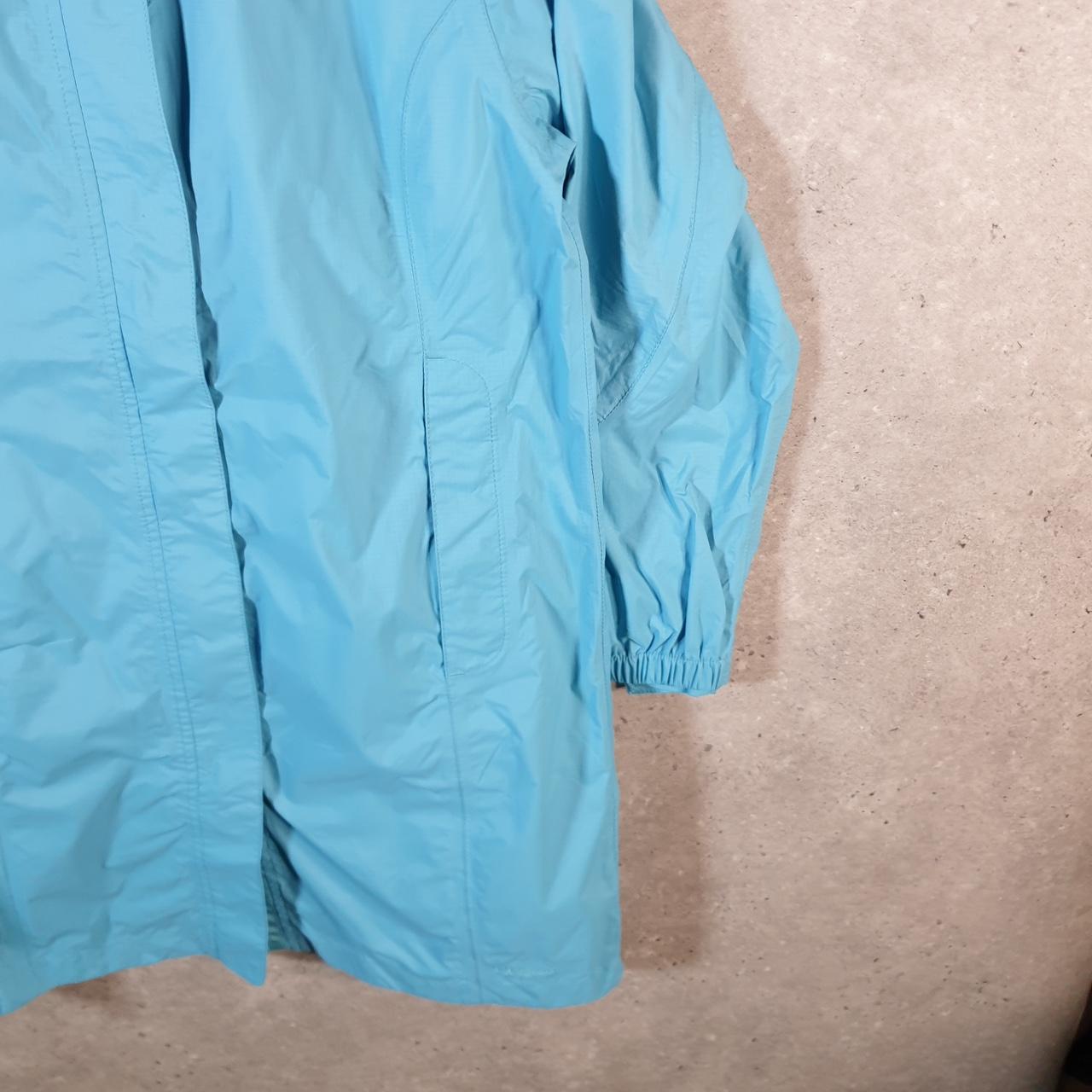 Vintage L.L. Bean Outdoors Nylon Jacket Womens Medium Hooded Blue Waterproof