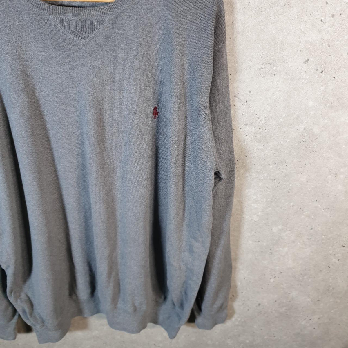 Vintage Ralph Lauren Polo Sweatshirt Men’s XL Tall Grey Cotton Pullover Pony
