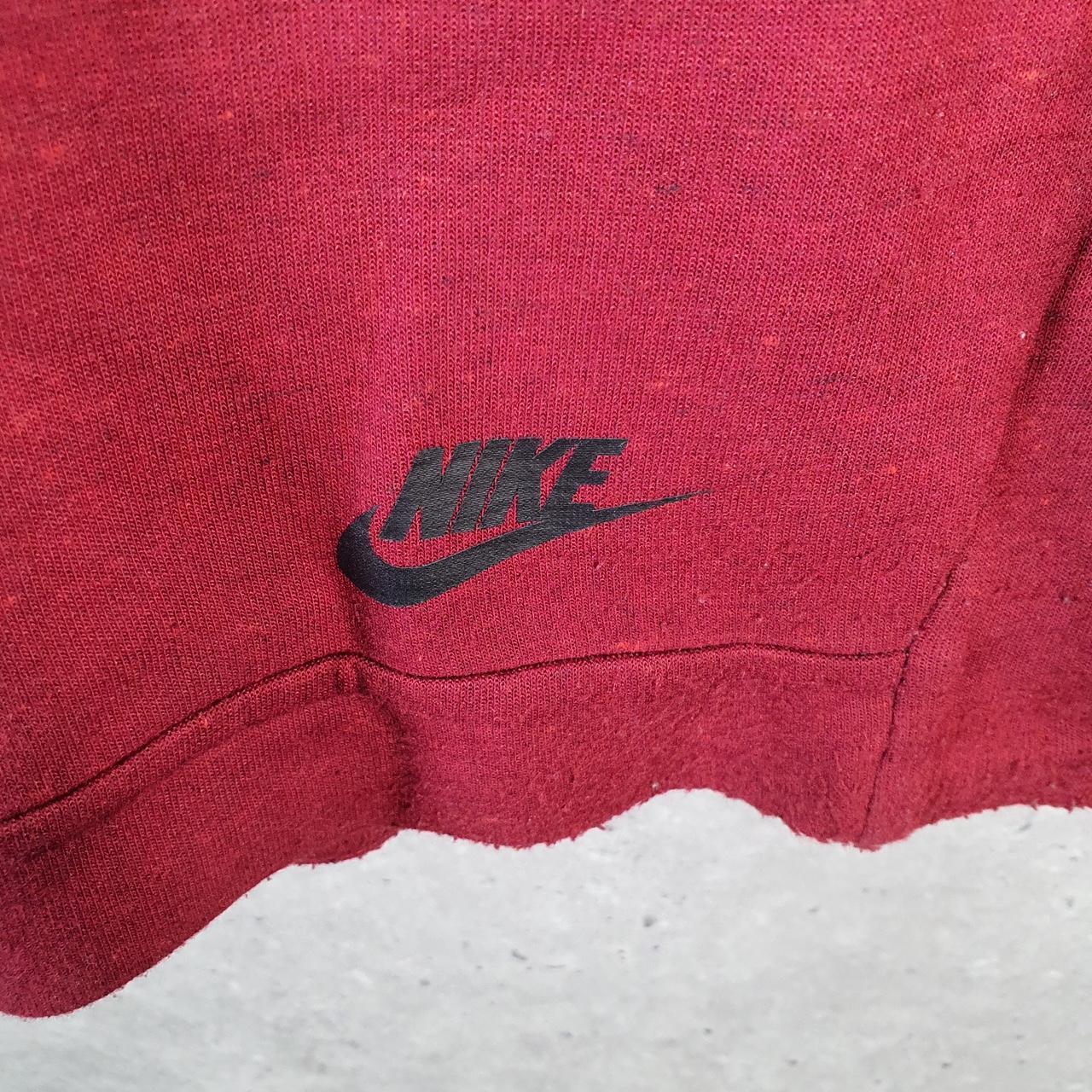 Vintage Nike Tech Fleece Hoodie Men’s Small Red Swoosh Y2K Pullover