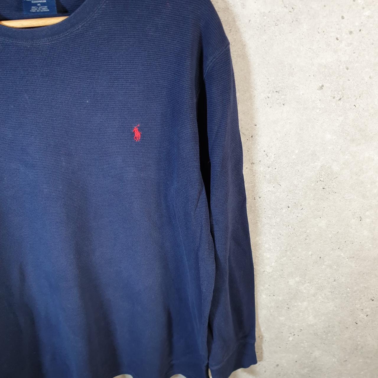 Vintage Ralph Lauren Polo Sleepwear Sweatshirt Men’s XL Navy Blue Cotton Pullover Pony