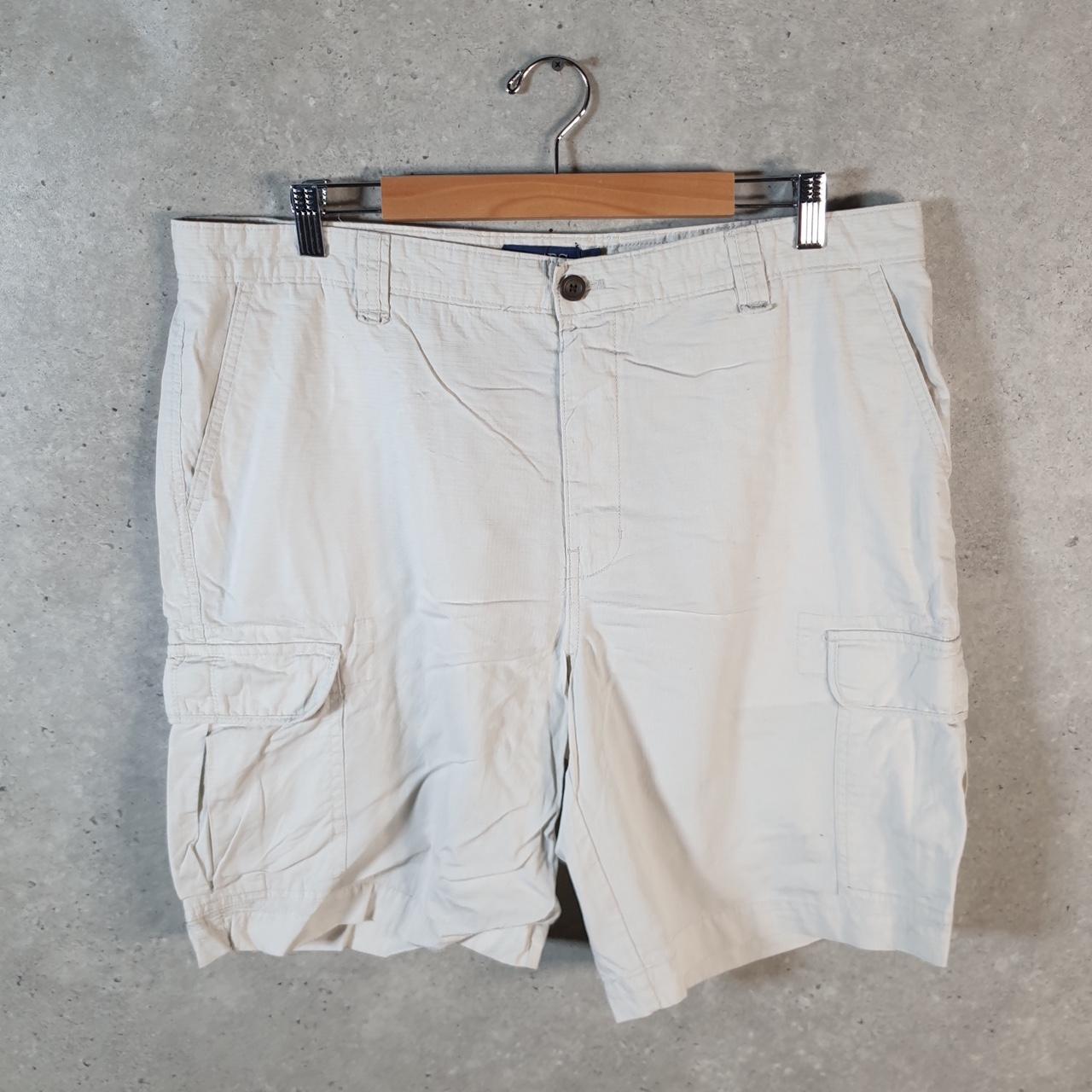 Vintage Chaps Ralph Lauren Polo Shorts Jorts Cargo Men’s W38 Beige Baggy Cotton