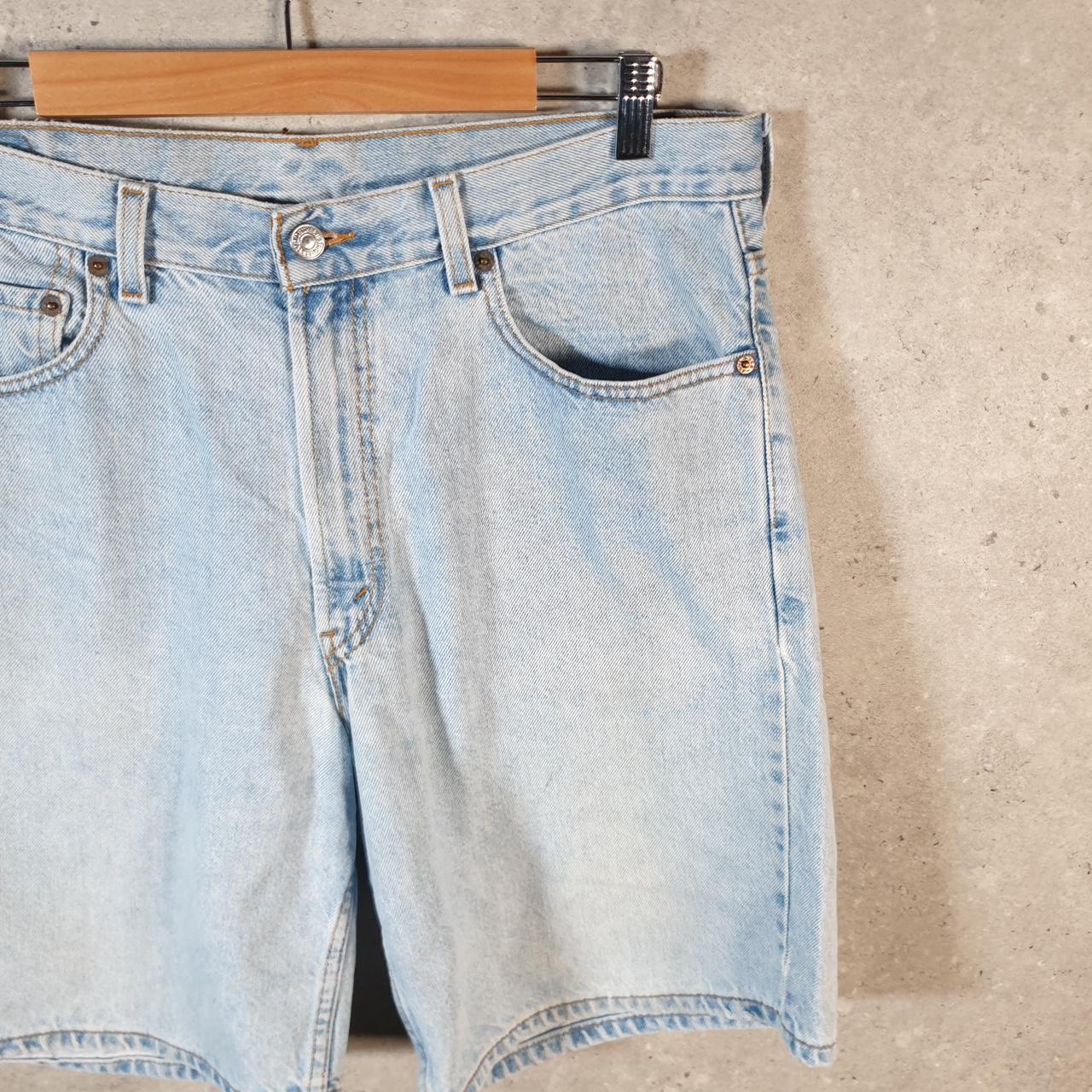 Vintage Levi’s 550 Baggy Shorts Jorts Cargo Mens W34 Blue Relaxed Denim