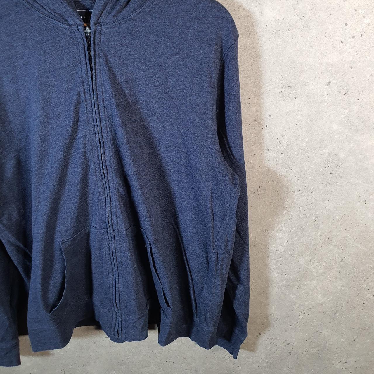 Vintage Gap Hoodie Womens Large Navy Blue Y2K Full Zip Logo