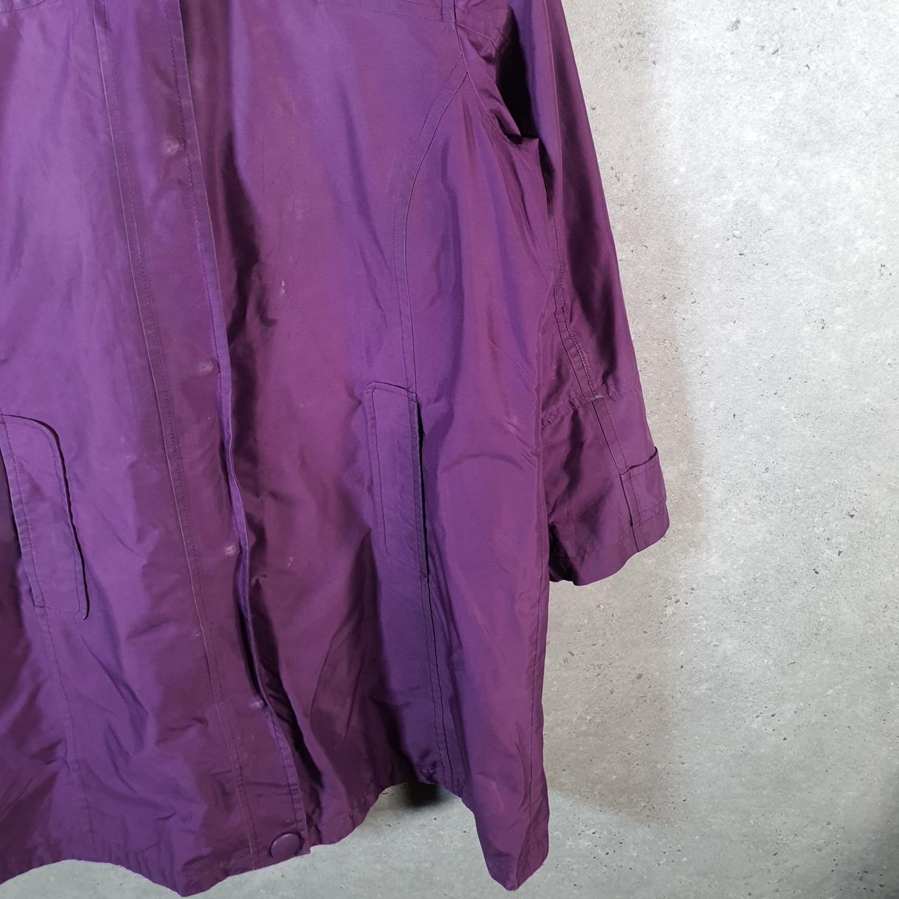 Vintage L.L. Bean Outdoors Nylon Jacket Mens Small Burgundy Waterproof Hooded