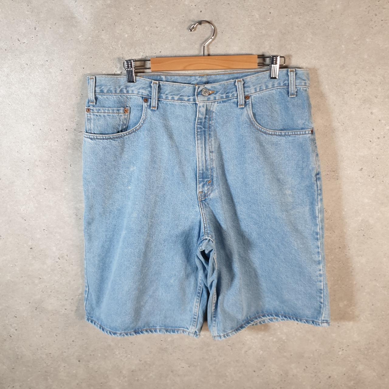 Vintage Levi’s 560 Baggy Shorts Jorts Cargo Mens W38 Blue Relaxed Denim