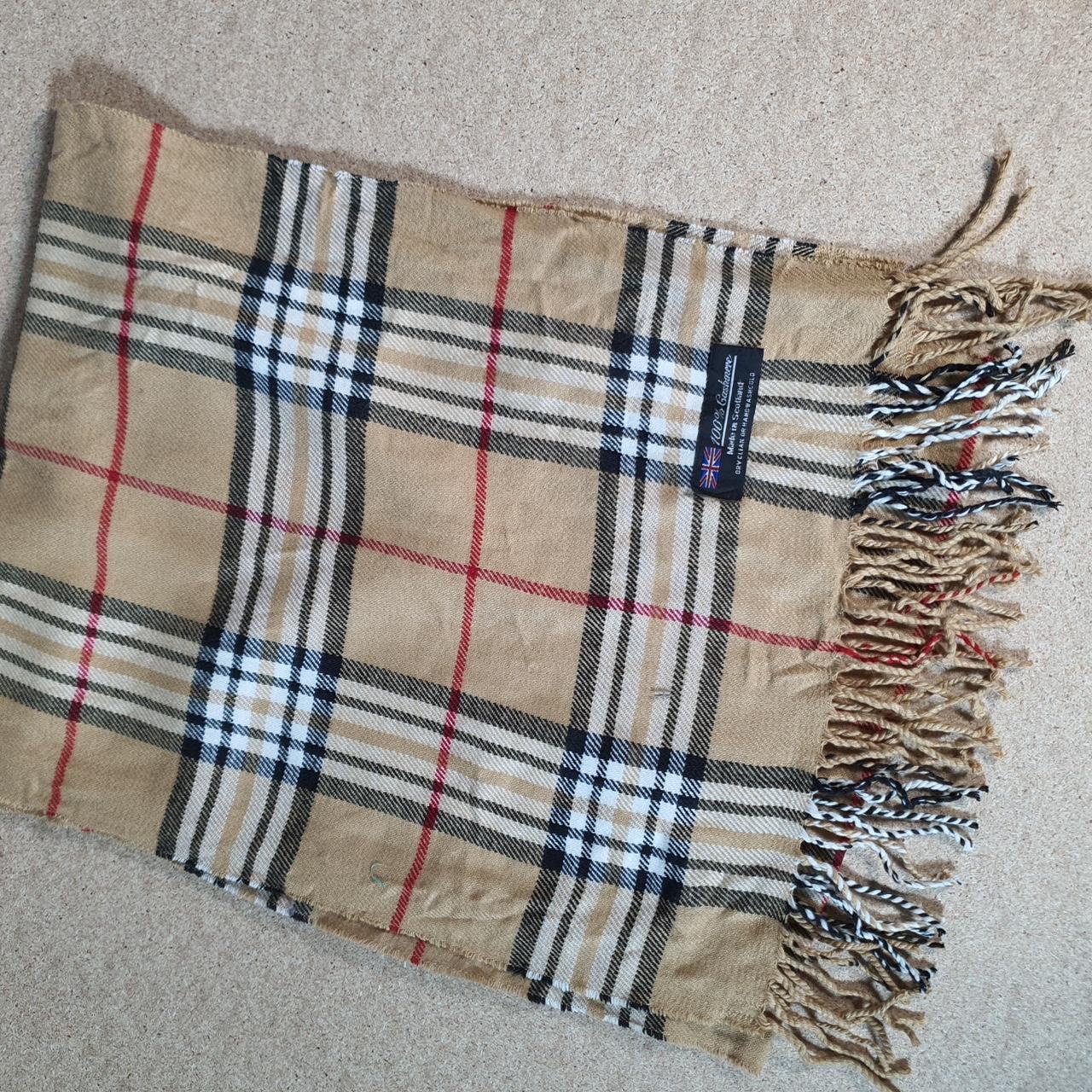 Cashmere Tartan Nova Check Checkered Scarf