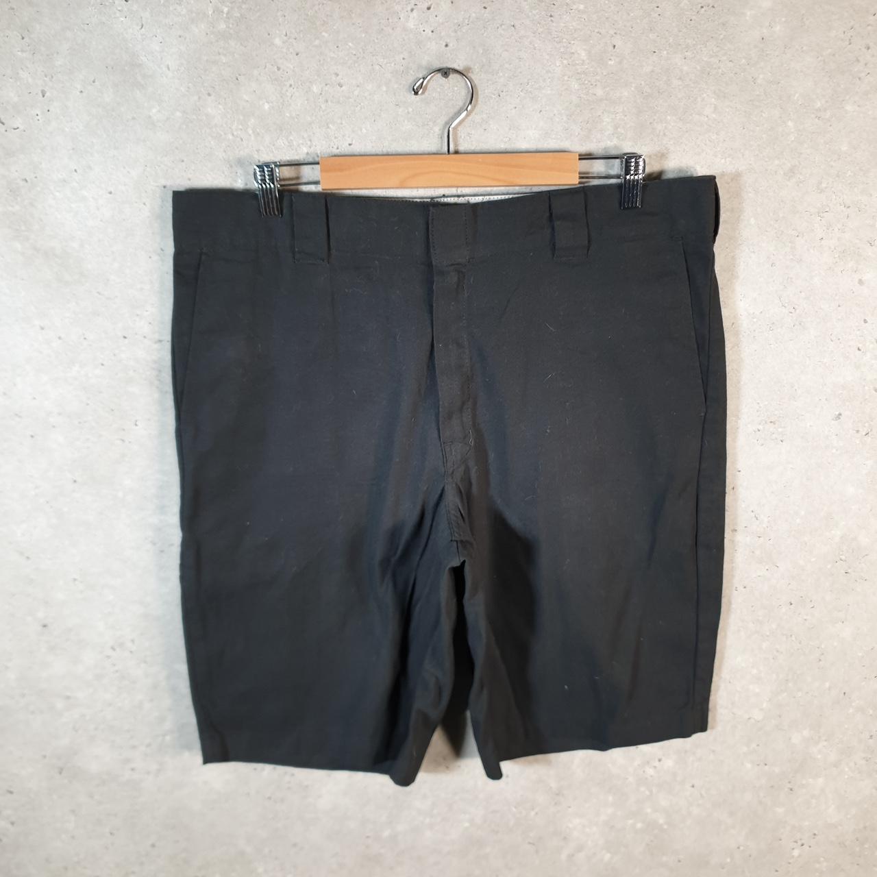 Vintage Dickies Flex Baggy Chino Shorts Jorts Cargo Mens W36 Black Relaxed Fit