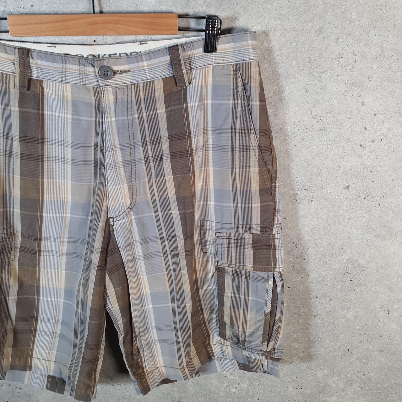 Vintage Dockers Chino Shorts Jorts Cargo Men’s W34 Checkered Baggy Cotton