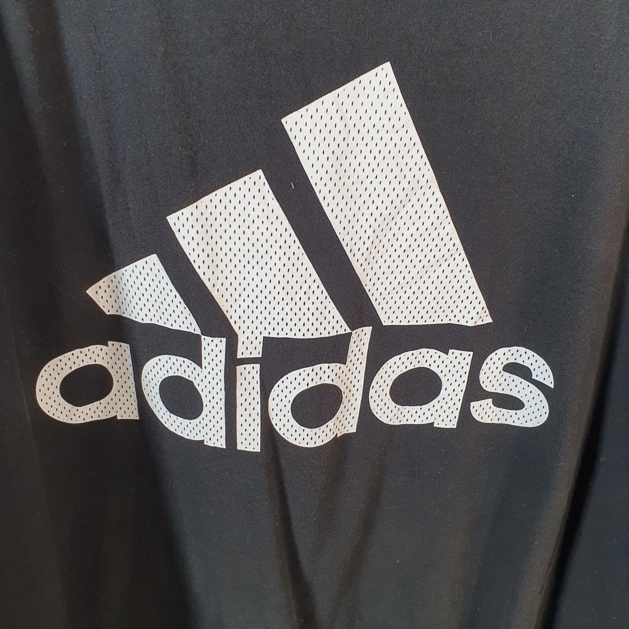 Vintage Adidas Go Tee T Shirt Shirt Men’s Large Black Three Stripes Logo Athletic