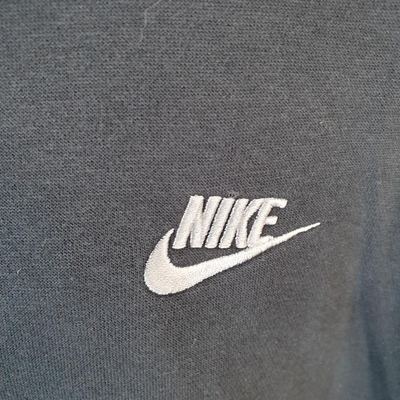 Vintage Nike Club Embroidered Hoodie Men’s Medium Black Swoosh Y2K Pullover