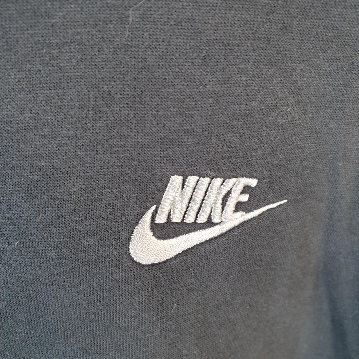 Vintage Nike Club Embroidered Hoodie Men’s Medium Black Swoosh Y2K Pullover