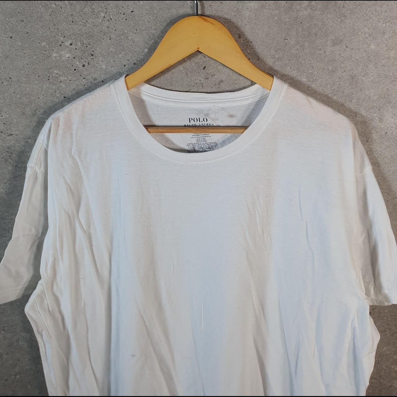 Vintage Ralph Lauren Polo Sport T Shirt Men’s XL White Classic Fit Embroidered Pony C8638