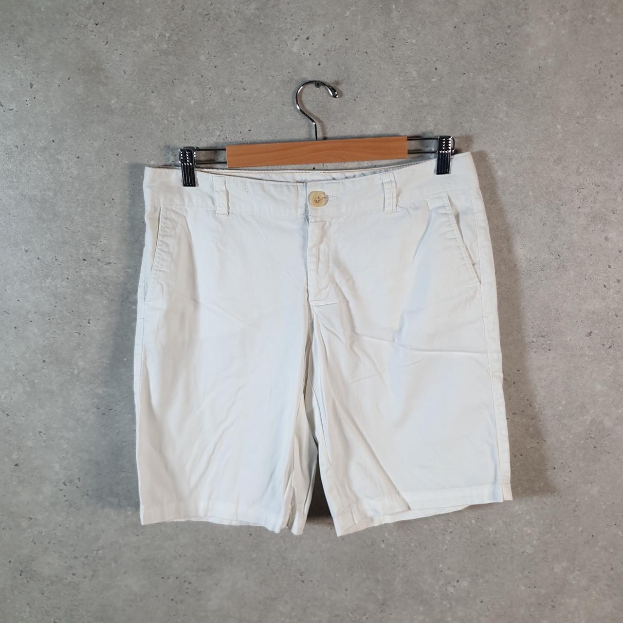 Vintage Dockers Chino Shorts Jorts Cargo Womens W32 White Baggy Cotton A4308