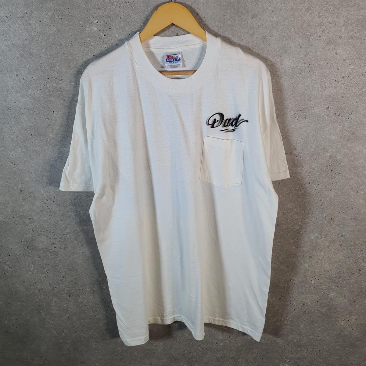 Vintage Hanes Beefy Hauling Ass After Bass USA 90s Single Stitch T Shirt Men’s XL White C9256