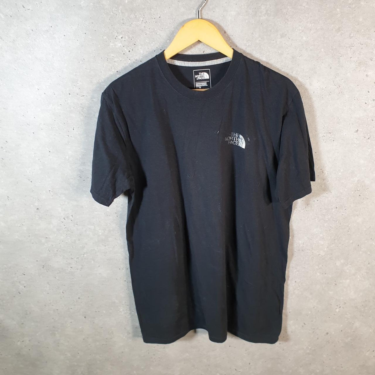 Vintage The North Face TNF Graphic Spellout T Shirt Men’s Medium Black Logo Athletic