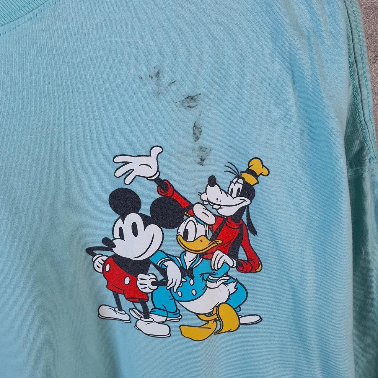 Vintage Disney Land Mickey Mouse T Shirt Men’s Large Blue Logo Graphic Cartoon
