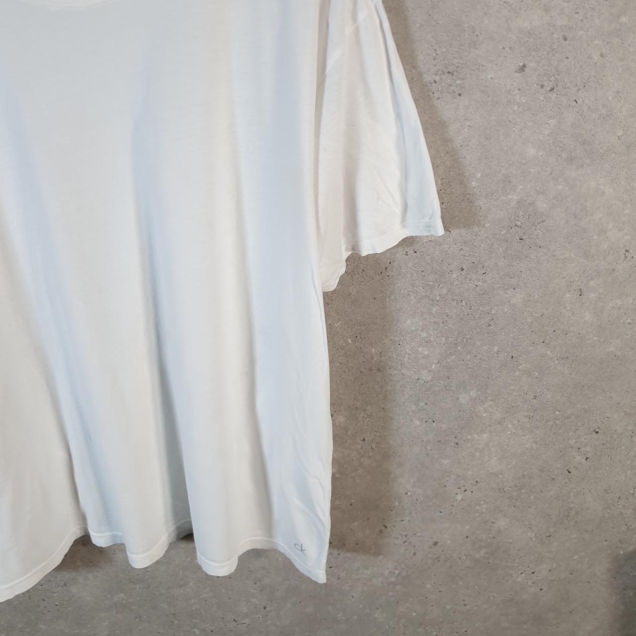 Vintage Calvin Klein Spellout Blank T Shirt Men’s XL White Casual Sports
