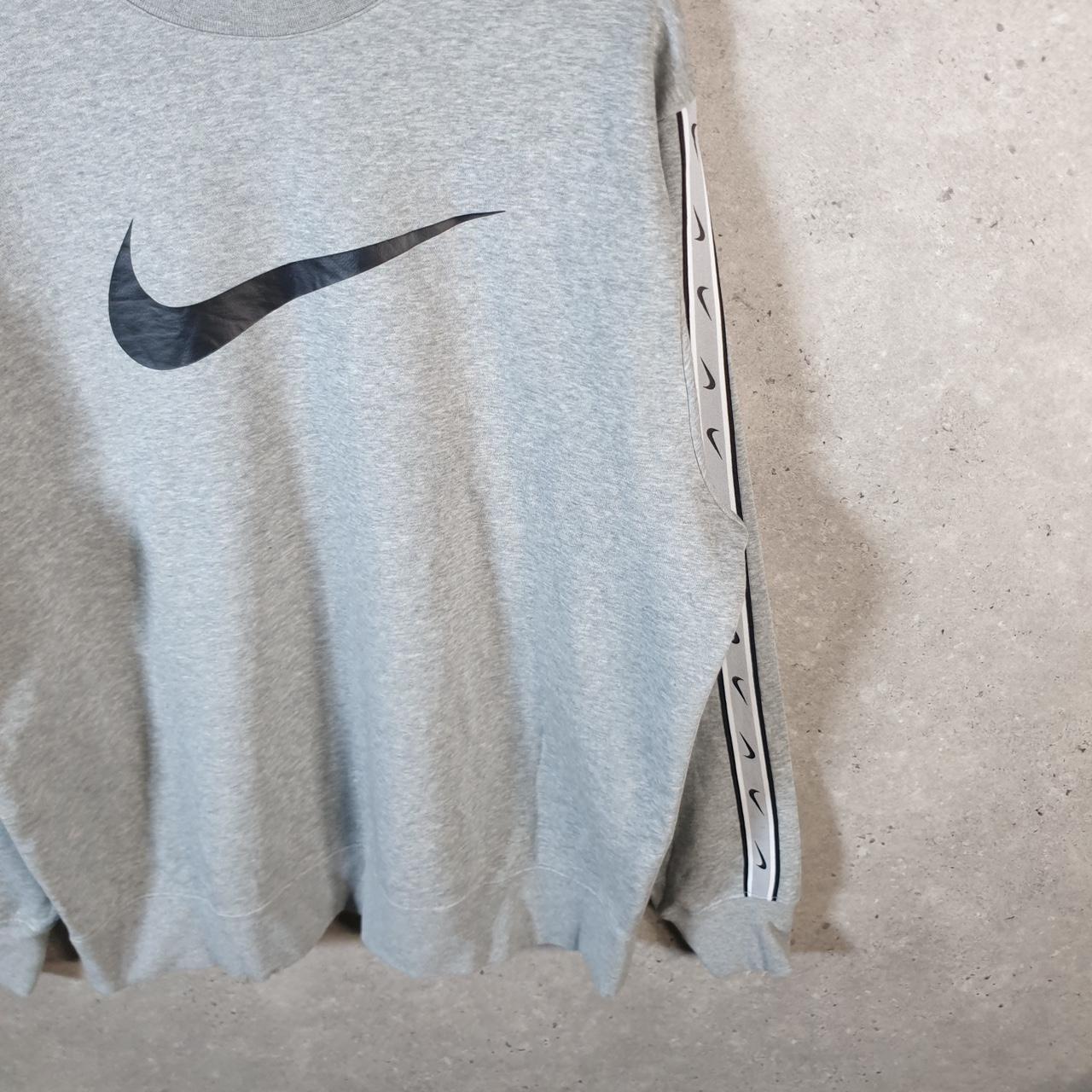 Vintage Nike Centre Swoosh Sweatshirt Mens Large Grey Y2K Pullover Logo