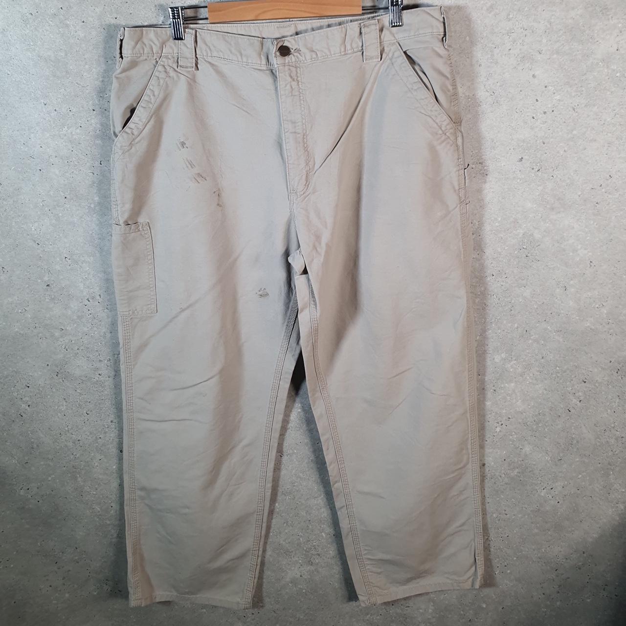 Vintage Carhartt Carpenter Trousers Mens W40 L32 Brown Dungaree Fit Workwear USA