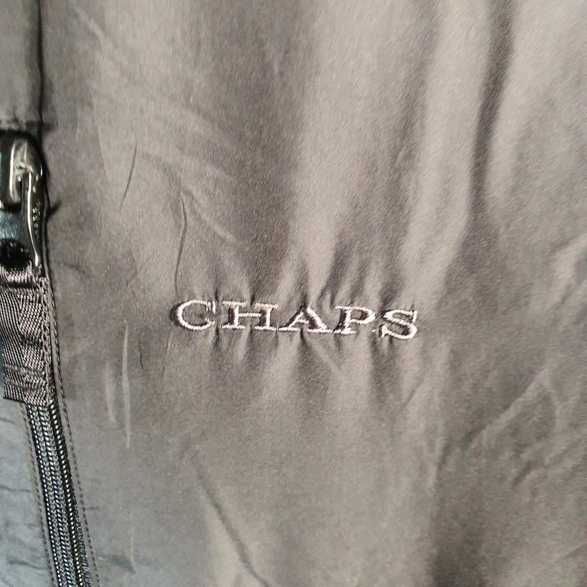 Vintage Chaps Ralph Lauren Fleece Sweatshirt Jacket Mens Large Grey Full Zip